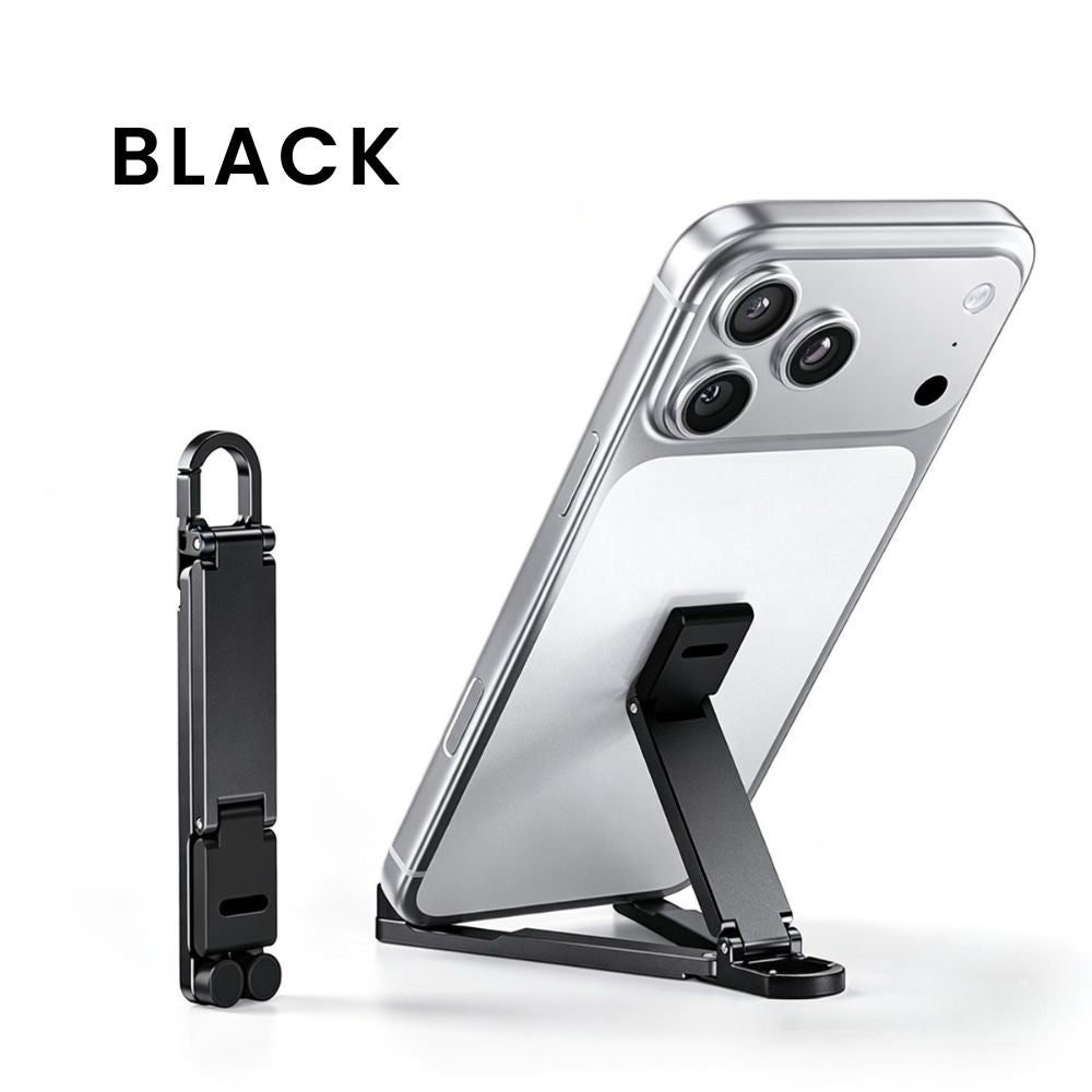 Foldable EDC Phone Stand with Carry Loop