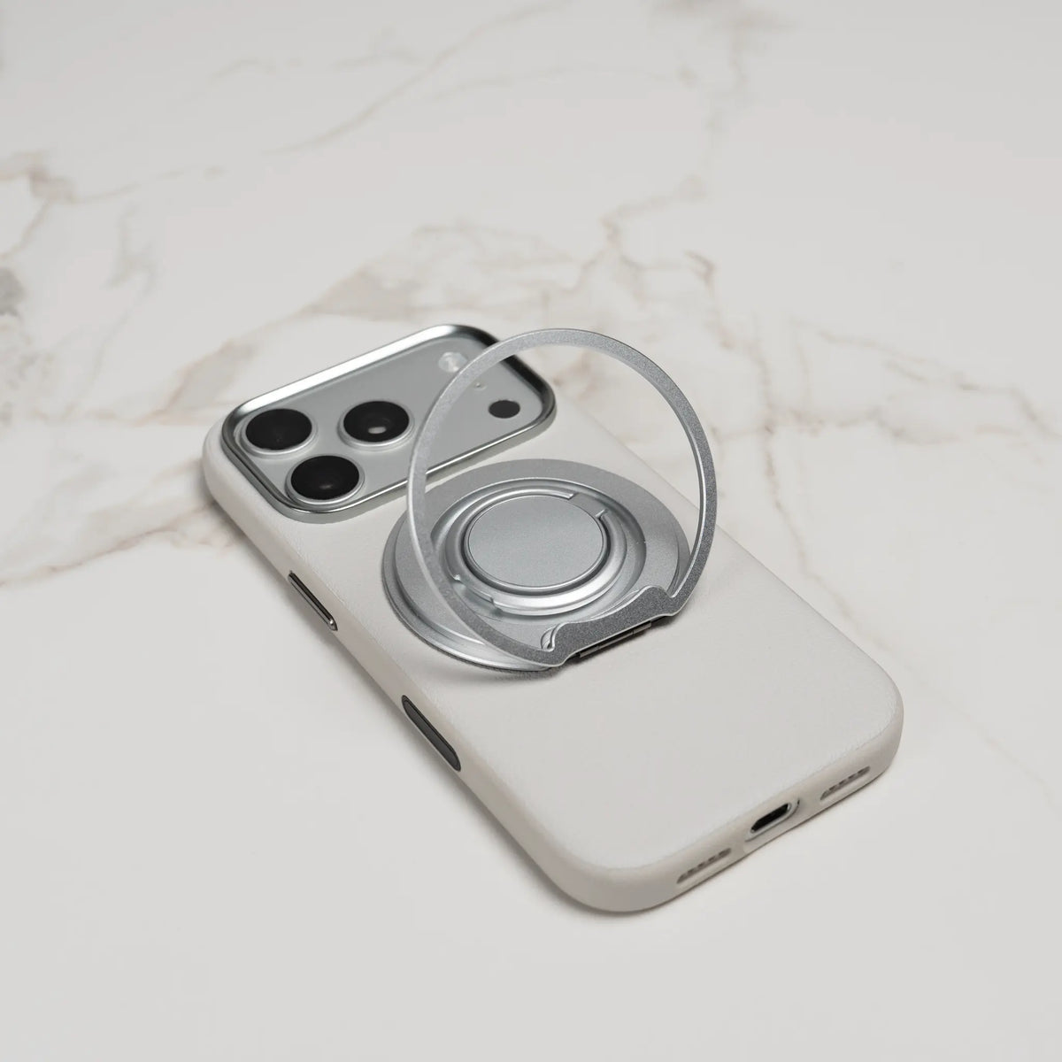 SlimRing™ – 3.5mm Ultra-Thin MagSafe Phone Stand with Dual Ring Design & 360° Rotation